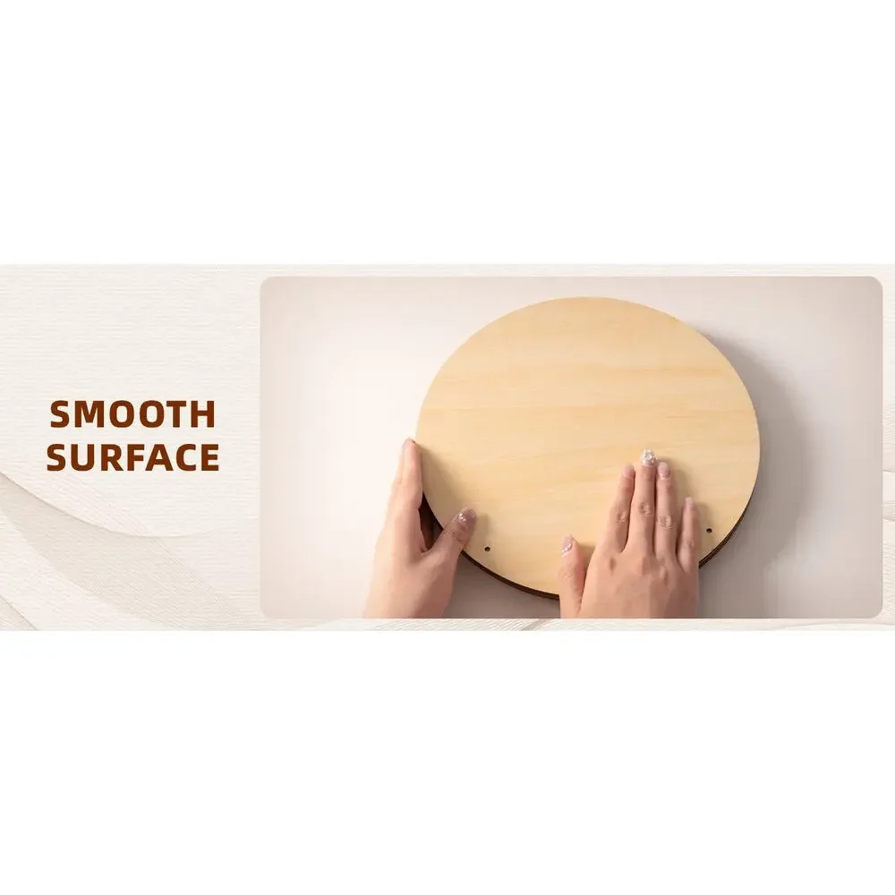 12 Pack 10 Inch Wood Circles for Crafts, 1/8